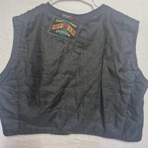 Vintage PLG 3M Thinsulate Zip-In Motorcycle Vest Liner Black Puffer Style Sz S-